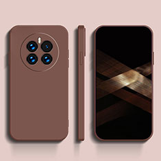 Coque Ultra Fine Silicone Souple 360 Degres Housse Etui pour Oppo A2 Pro 5G Marron