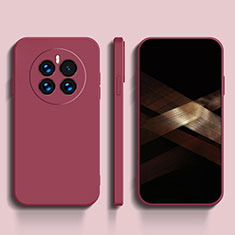 Coque Ultra Fine Silicone Souple 360 Degres Housse Etui pour Oppo A2 Pro 5G Rose Rouge