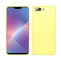 Coque Ultra Fine Silicone Souple 360 Degres Housse Etui pour Oppo A5 Jaune