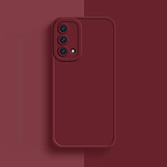 Coque Ultra Fine Silicone Souple 360 Degres Housse Etui pour Oppo A74 5G Rouge