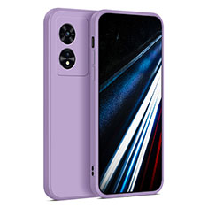 Coque Ultra Fine Silicone Souple 360 Degres Housse Etui pour Oppo A78 4G Violet Clair