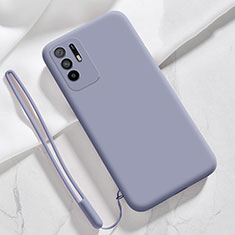 Coque Ultra Fine Silicone Souple 360 Degres Housse Etui pour Oppo A94 5G Gris Lavende