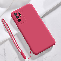 Coque Ultra Fine Silicone Souple 360 Degres Housse Etui pour Oppo F19 Pro+ Plus 5G Rouge