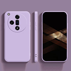 Coque Ultra Fine Silicone Souple 360 Degres Housse Etui pour Oppo Find X7 5G Violet Clair