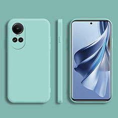 Coque Ultra Fine Silicone Souple 360 Degres Housse Etui pour Oppo Reno10 5G Cyan