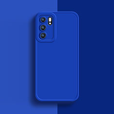 Coque Ultra Fine Silicone Souple 360 Degres Housse Etui pour Oppo Reno6 Pro 5G India Bleu