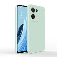 Coque Ultra Fine Silicone Souple 360 Degres Housse Etui pour Oppo Reno8 Pro 5G Pastel Vert