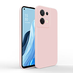 Coque Ultra Fine Silicone Souple 360 Degres Housse Etui pour Oppo Reno8 Pro 5G Rose