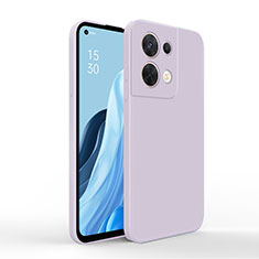 Coque Ultra Fine Silicone Souple 360 Degres Housse Etui pour Oppo Reno9 5G Violet Clair