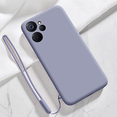 Coque Ultra Fine Silicone Souple 360 Degres Housse Etui pour Realme 10 5G Gris Lavende