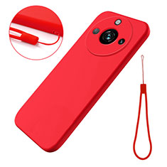 Coque Ultra Fine Silicone Souple 360 Degres Housse Etui pour Realme C51 Rouge