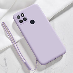 Coque Ultra Fine Silicone Souple 360 Degres Housse Etui pour Realme Narzo 50A Violet Clair