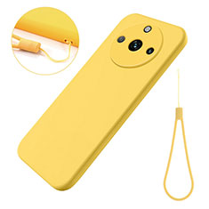 Coque Ultra Fine Silicone Souple 360 Degres Housse Etui pour Realme Narzo 60 5G Jaune