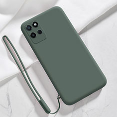 Coque Ultra Fine Silicone Souple 360 Degres Housse Etui pour Realme V11 5G Vert Nuit