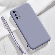 Coque Ultra Fine Silicone Souple 360 Degres Housse Etui pour Realme V15 5G Gris Lavende