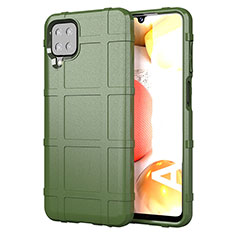 Coque Ultra Fine Silicone Souple 360 Degres Housse Etui pour Samsung Galaxy A12 5G Vert Armee