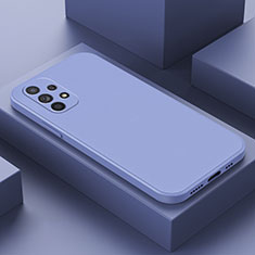 Coque Ultra Fine Silicone Souple 360 Degres Housse Etui pour Samsung Galaxy A13 4G Gris Lavende