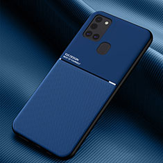 Coque Ultra Fine Silicone Souple 360 Degres Housse Etui pour Samsung Galaxy A21s Bleu