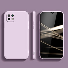 Coque Ultra Fine Silicone Souple 360 Degres Housse Etui pour Samsung Galaxy A22 5G Violet Clair