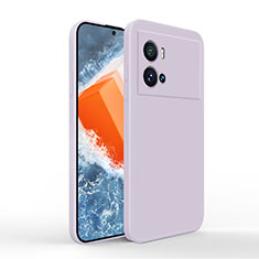 Coque Ultra Fine Silicone Souple 360 Degres Housse Etui pour Vivo iQOO 9 Pro 5G Violet Clair