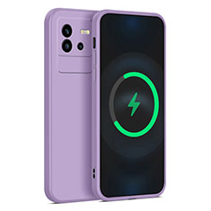 Coque Ultra Fine Silicone Souple 360 Degres Housse Etui pour Vivo iQOO Neo6 SE 5G Violet Clair