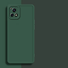 Coque Ultra Fine Silicone Souple 360 Degres Housse Etui pour Vivo iQOO U3x 5G Vert Nuit