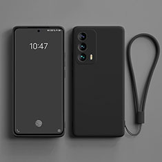 Coque Ultra Fine Silicone Souple 360 Degres Housse Etui pour Vivo iQOO Z5 5G Noir