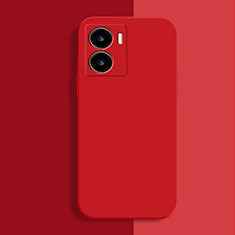 Coque Ultra Fine Silicone Souple 360 Degres Housse Etui pour Vivo iQOO Z7x 5G Rouge