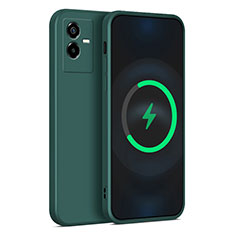 Coque Ultra Fine Silicone Souple 360 Degres Housse Etui pour Vivo T2x 5G Vert Nuit