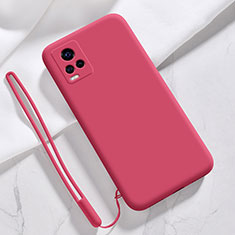 Coque Ultra Fine Silicone Souple 360 Degres Housse Etui pour Vivo V20 Pro 5G Vin Rouge