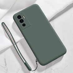 Coque Ultra Fine Silicone Souple 360 Degres Housse Etui pour Vivo V23e 5G Vert Nuit