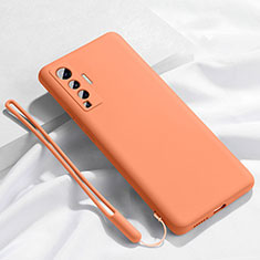 Coque Ultra Fine Silicone Souple 360 Degres Housse Etui pour Vivo X50 5G Orange