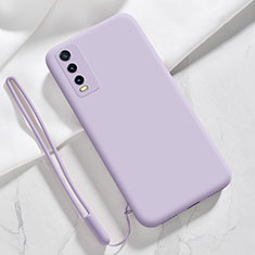 Coque Ultra Fine Silicone Souple 360 Degres Housse Etui pour Vivo Y12s Violet Clair