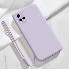 Coque Ultra Fine Silicone Souple 360 Degres Housse Etui pour Vivo Y21 Violet Clair