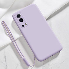 Coque Ultra Fine Silicone Souple 360 Degres Housse Etui pour Vivo Y52 5G Violet Clair