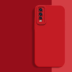 Coque Ultra Fine Silicone Souple 360 Degres Housse Etui pour Vivo Y70S 5G Rouge