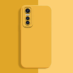 Coque Ultra Fine Silicone Souple 360 Degres Housse Etui pour Vivo Y73s 5G Jaune