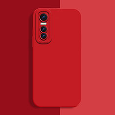 Coque Ultra Fine Silicone Souple 360 Degres Housse Etui pour Vivo Y73s 5G Rouge