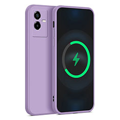 Coque Ultra Fine Silicone Souple 360 Degres Housse Etui pour Vivo Y73t Violet Clair