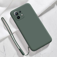 Coque Ultra Fine Silicone Souple 360 Degres Housse Etui pour Xiaomi Mi 11 5G Vert Nuit