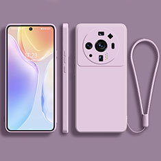 Coque Ultra Fine Silicone Souple 360 Degres Housse Etui pour Xiaomi Mi 12 Ultra 5G Violet Clair