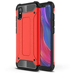 Coque Ultra Fine Silicone Souple 360 Degres Housse Etui pour Xiaomi Mi 8 Pro Global Version Rouge