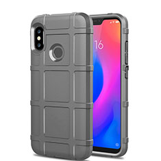 Coque Ultra Fine Silicone Souple 360 Degres Housse Etui pour Xiaomi Mi A2 Lite Gris