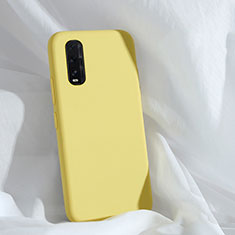 Coque Ultra Fine Silicone Souple 360 Degres Housse Etui S01 pour Oppo Find X2 Jaune