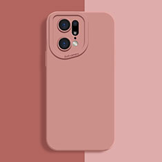 Coque Ultra Fine Silicone Souple 360 Degres Housse Etui S01 pour Oppo Find X5 Pro 5G Rose