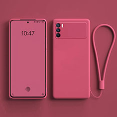 Coque Ultra Fine Silicone Souple 360 Degres Housse Etui S01 pour Oppo K9 Pro 5G Rose Rouge