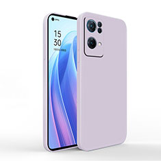 Coque Ultra Fine Silicone Souple 360 Degres Housse Etui S01 pour Oppo Reno7 Pro 5G Violet Clair