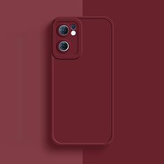 Coque Ultra Fine Silicone Souple 360 Degres Housse Etui S01 pour Oppo Reno7 SE 5G Rouge