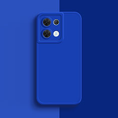 Coque Ultra Fine Silicone Souple 360 Degres Housse Etui S01 pour Oppo Reno8 Pro 5G Bleu