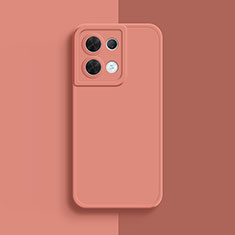 Coque Ultra Fine Silicone Souple 360 Degres Housse Etui S01 pour Oppo Reno8 Pro+ Plus 5G Rose